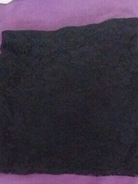 Black Lace Mini Skirt